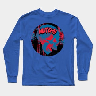 Glitchy Graphic Long Sleeve T-Shirt